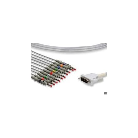 Replacement For Esaote, Biosound Mylab 30 Cv Direct-Connect Ekg Cables